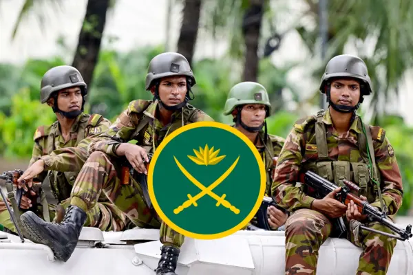 Bangladesh Army Soldier Sitting on APC