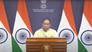 ভারতের পররাষ্ট্র মন্ত্রণালয়ের মুখপাত্র রণধীর জয়সওয়াল। ছবি : সংগৃহীত
