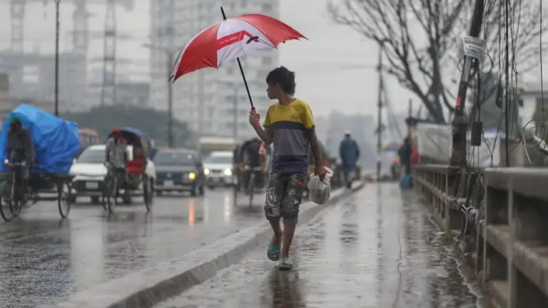 গত কয়েকদিন ধরে চলছে বৃষ্টিপাত।