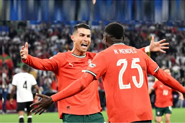 উয়েফা নেশন্স লিগের রোমাঞ্চকর সেমিফাইনালে জার্মানিকে ২-১ গোলে হারিয়ে ফাইনালে উঠে গেছে পর্তুগাল।