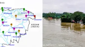 ভারী বর্ষণে সুরমা ও কুশিয়ারা নদীর পানি দ্রুত বাড়ছে।