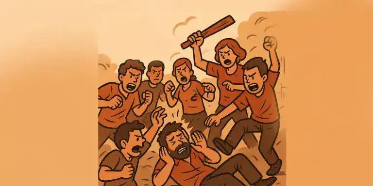 গণপিটুনির প্রতীকী ছবি।