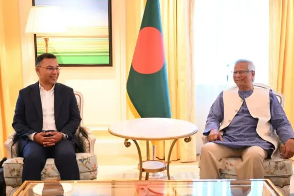 ইউনূস-তারেক বৈঠকের এজেন্ডা কী? এপ্রিলের প্রথম সপ্তাহে নির্বাচন ঘোষণার পরে তারেক রহমানের সঙ্গে তার বৈঠক বিশেষ উদ্দেশ্য প্রণোদিত।