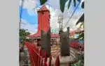 ঐতিহ্যবাহী আলী আমজদের ঘড়ির ঠিক পাশেই জুলাইয়ের শহীদদের স্মরণে স্মৃতিফলক ‘স্ট্রিট মেমোরি স্ট্যাম্প’ নির্মাণ করা হচ্ছে।