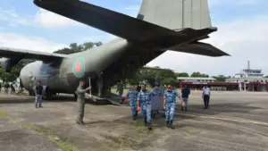 বাংলাদেশ বিমানবাহিনী ও যুক্তরাষ্ট্রের প্যাসিফিক এয়ার ফোর্সের যৌথ মহড়া চলছে।