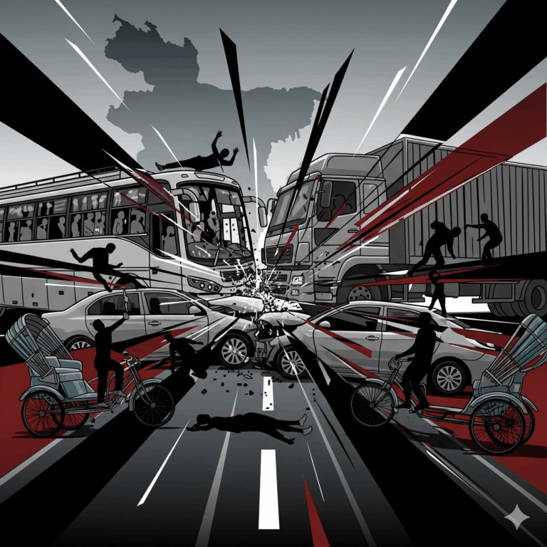 সড়ক দুর্ঘটনার প্রতীকী ছবি।