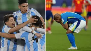 ফিফা অনূর্ধ্ব-২০ বিশ্বকাপে একই দিনে দুই চিরপ্রতিদ্বন্দ্বীর দুই রকম ফলাফল দেখল ফুটবল বিশ্ব।