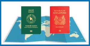 পাসপোর্টের তালিকা প্রকাশকারী সংস্থা হেনলি অ্যান্ড পার্টনার্স-এর অক্টোবর মাসের তালিকায় বাংলাদেশ ১০৬টি দেশের মধ্যে ১০০তম অবস্থানে নেমে এসেছে।