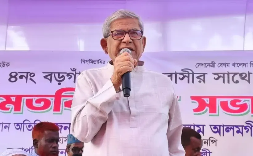 মির্জা ফখরুল ইসলাম আলমগীর বলেছেন, জামায়াতে ইসলামী যেটা বলছে ওটাই না কি করতে হবে; ওটা না করলে না কি ভোট হবে না।