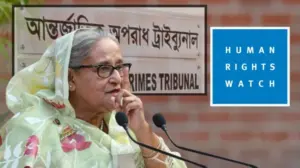 এইচআরডব্লিউ এক বিবৃতিতে বলেছে, দুজনেরই অনুপস্থিতিতে বিচার হয়েছে এবং তারা নিজেদের পছন্দের আইনজীবীর মাধ্যমে প্রতিনিধিত্ব পাননি, যা গুরুতর মানবাধিকার উদ্বেগ সৃষ্টি করেছে।