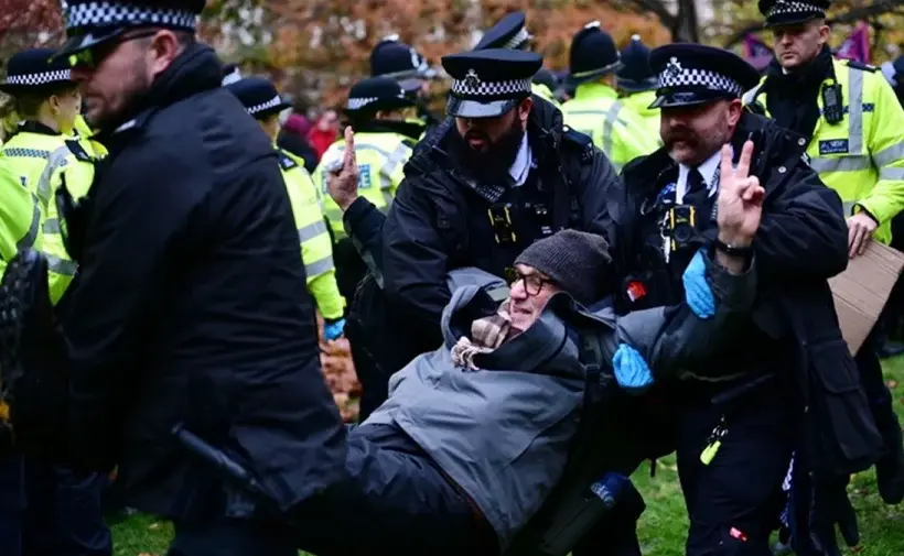 লন্ডনে বিক্ষোভ-সমাবেশে ব্যাপক ধরপাকড় চালানো হয়েছে।