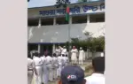 বিদ্যালয়ের অ্যাসেম্বলিতে নির্বাচনী প্রচার চালিয়েছেন জামায়াতের দুই প্রার্থী।