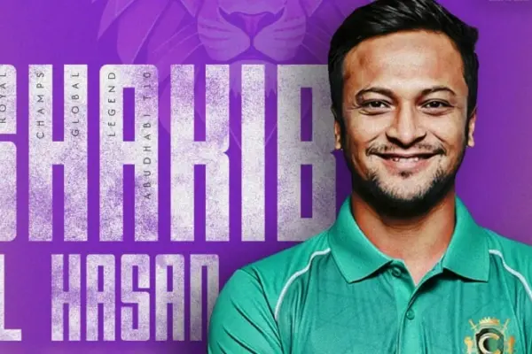 টি-টেন লিগে নতুন ফ্র্যাঞ্চাইজি রয়েল চ্যাম্পসের অধিনায়কের দায়িত্ব পালন করবেন সাকিব আল হাসান।