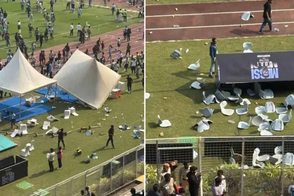 লিওনেল মেসির কলকাতা সফর ব্যাপক বিশৃঙ্খলায় পণ্ড হয়ে গেছে।