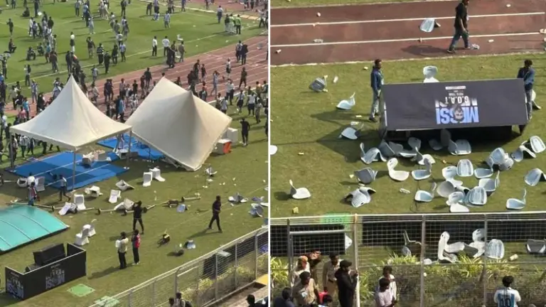 লিওনেল মেসির কলকাতা সফর ব্যাপক বিশৃঙ্খলায় পণ্ড হয়ে গেছে।