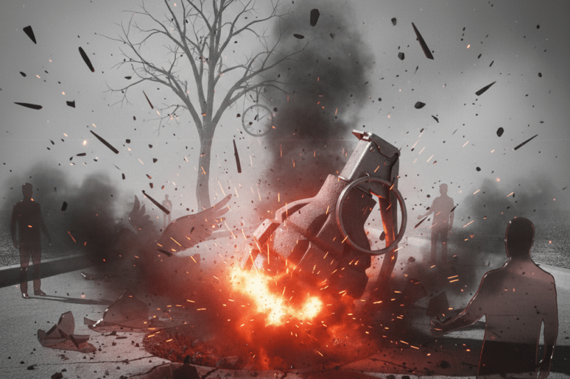 গ্রেনেড বিস্ফোরণের প্রতীকী ছবি।