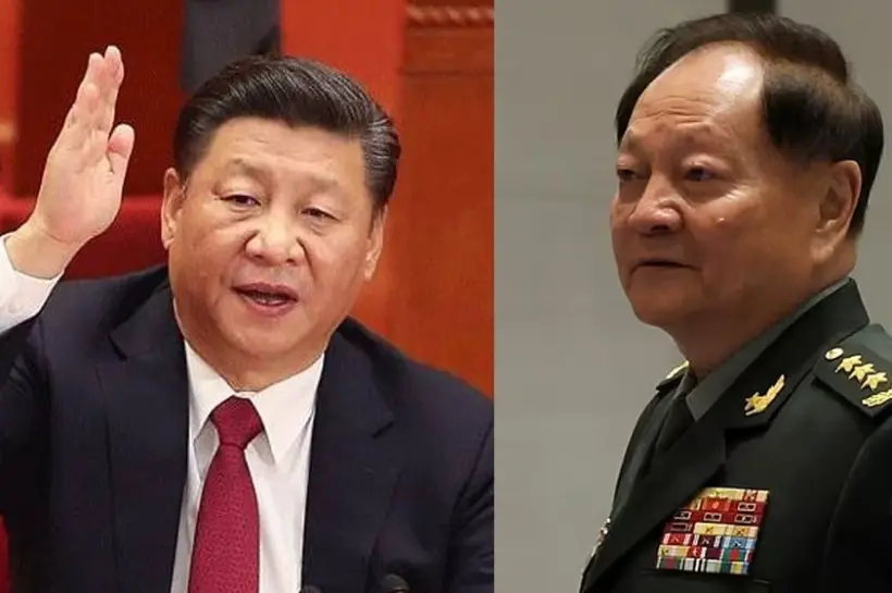 চীনের প্রেসিডেন্ট শি জিনপিং ও শীর্ষ জেনারেল ঝাং ইউশিয়া।