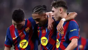 স্প্যানিশ সুপার কাপের ফাইনালে জায়গা করে নিল বর্তমান চ্যাম্পিয়ন বার্সেলোনা।