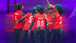 বাংলাদেশ নারী ক্রিকেট দলের কয়েকজন খেলোয়াড়।