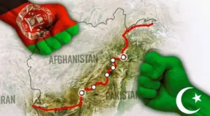 আফগানিস্তান-পাকিস্তানের মধ্যে সংঘাতের প্রতীকী ছবি।