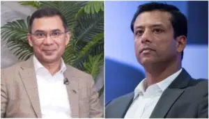তারেক রহমান ও সজীব ওয়াজেদ জয়।