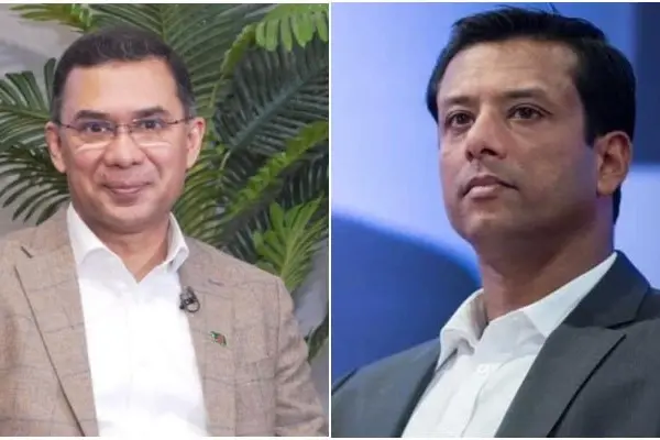 তারেক রহমান ও সজীব ওয়াজেদ জয়।