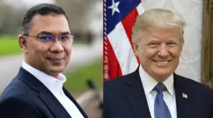 তারেক রহমান ও ডোনাল্ড ট্রাম্প।