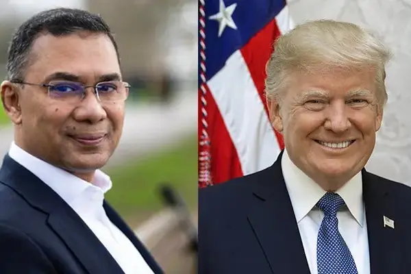 তারেক রহমান ও ডোনাল্ড ট্রাম্প।