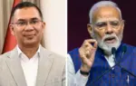 তারেক রহমান ও নরেন্দ্র মোদি।