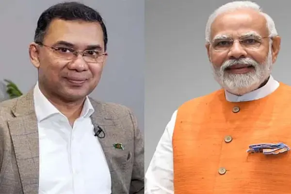 তারেক রহমান ও নরেন্দ্র মোদি।