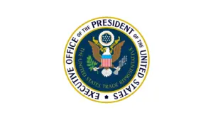 ইউএস ট্রেড রিপ্রেজেন্টেটিভ-ইউএসটিআর এর লগো।