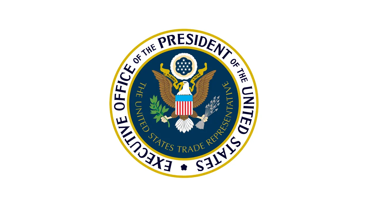 ইউএস ট্রেড রিপ্রেজেন্টেটিভ-ইউএসটিআর এর লগো।