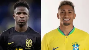 ভিনিসিউস জুনিয়র ও রাফিনহা।