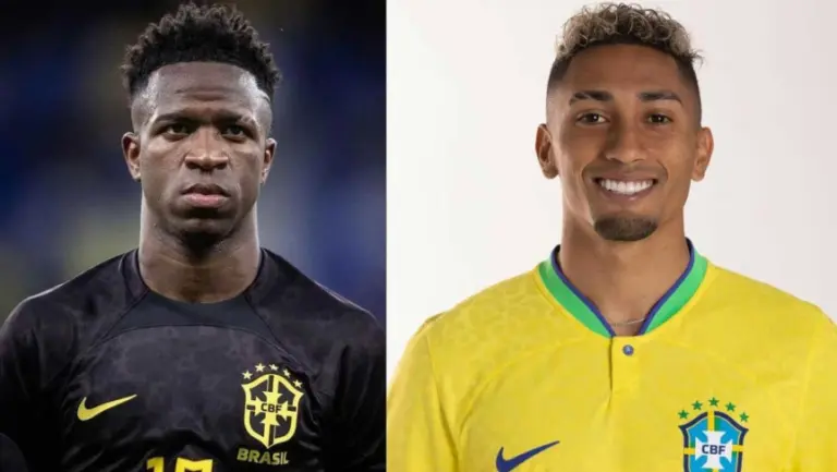 ভিনিসিউস জুনিয়র ও রাফিনহা।
