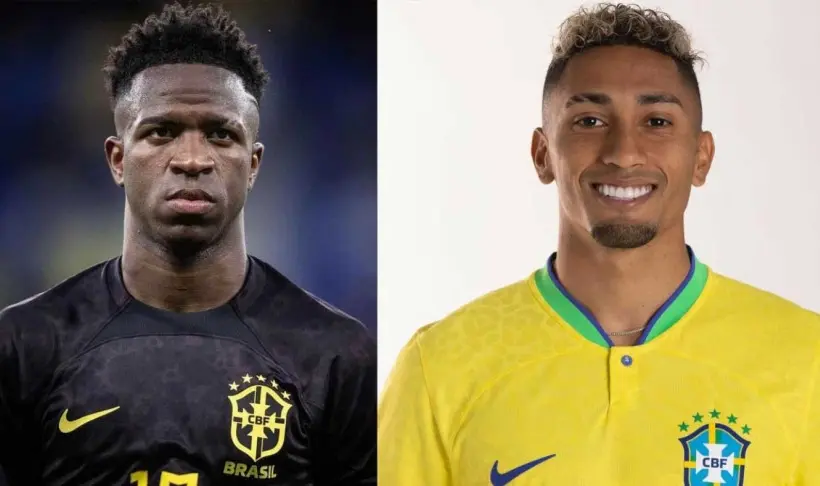 ভিনিসিউস জুনিয়র ও রাফিনহা।