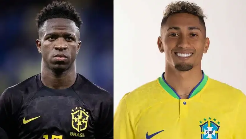 ভিনিসিউস জুনিয়র ও রাফিনহা।