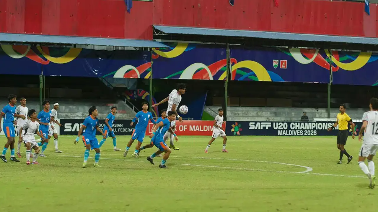 বাংলাদেশ ও ভারতের মধ্যকার ফাইনাল ম্যাচের একটি দৃশ্য।