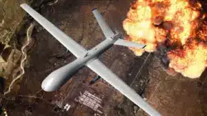 ড্রোন হামলার প্রতীকী ছবি।