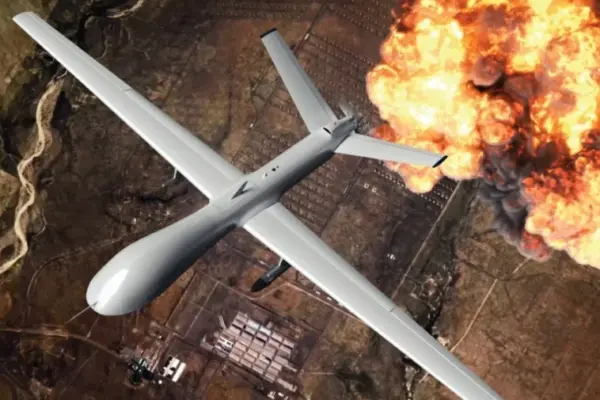 ড্রোন হামলার প্রতীকী ছবি।