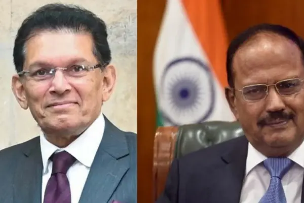 বাংলাদেশের পররাষ্ট্রমন্ত্রী ড. খলিলুর রহমান ও ভারতের জাতীয় নিরাপত্তা উপদেষ্টা অজিত দোভাল।