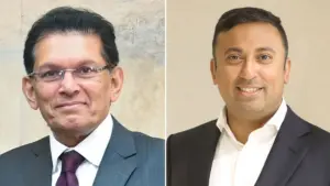 বাংলাদেশের পররাষ্ট্রমন্ত্রী ড. খলিলুর রহমান ও প্রধানমন্ত্রীর পররাষ্ট্র বিষয়ক উপদেষ্টা হুমায়ুন কবির।