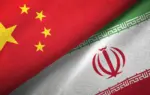 চীন ও ইরানের পতাকা।
