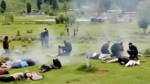 পেহলগামে হামলার পর হতাহত পর্যটকরা।