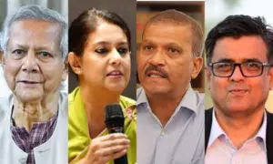 মুহাম্মদ ইউনূস, রিজওয়ানা হাসান, আসিফ নজরুল ও শফিকুল আলম।